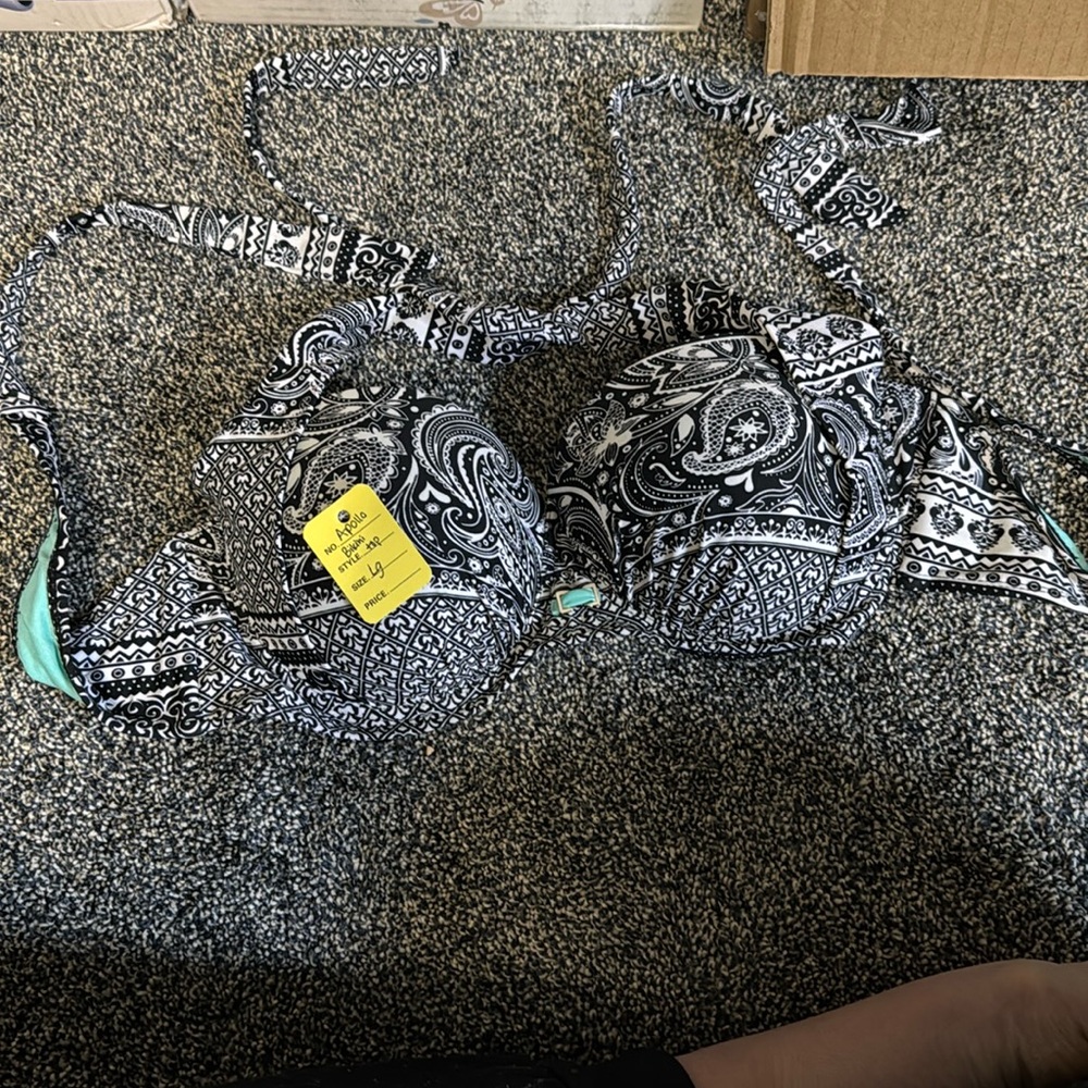 Apollo Swim Black and White Paisley Bikini